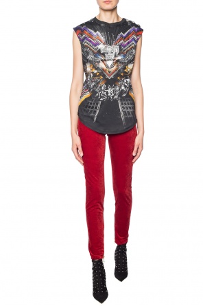 Sleeveless top with logo, zdjęcie 2 Sleeveless top with logo od Balmain